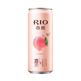 RIO 微醺3度 白兰地鸡尾酒 白桃味 3%vol 330ml